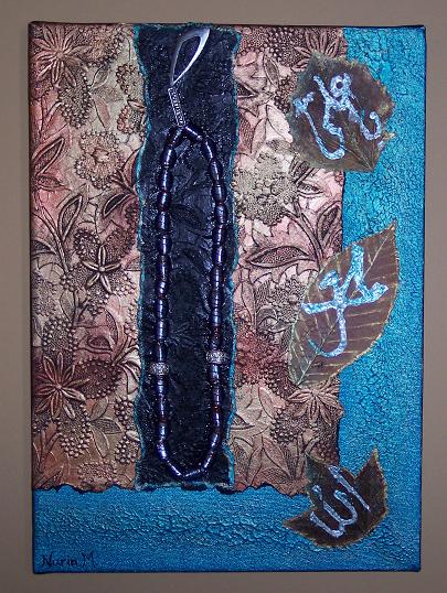 T'The Nature of Prayer'  by Nurin Merchant. Golden Jubilee art for His Highness the Aga Khan's Golden Jubilee