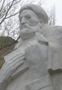 A statue of the Ismaili da'i, Pir Nasir Khusraw, located in Badakhshan.