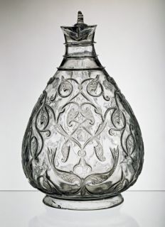 Fatimid Rock Crystal Ewer, shown above and here as seen from the front, is regarded as the most valuable object in Islamic Art