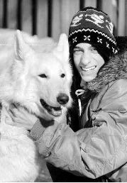 Nazim Bhimani Naz Bhimani enjoys the winter weather with his half-blind German shepherd, Kaya.
