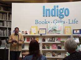 Aly Sunderji doing a reading at an Indigo bookstore Aly Sunderji wants to start a society of Ismaili poets from diverse backgrounds