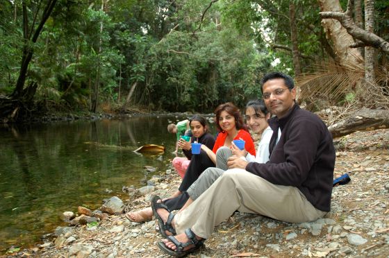 A tranquil moment for the Babul family 