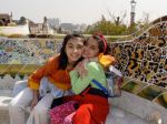 Aliya-Nur and Shazia'Ayn in Barcelona