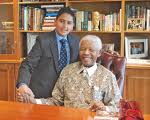 Bilaal Rajan with Nelson Mandela