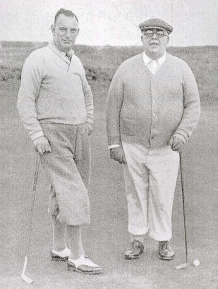 One of the last pictures of the great Irish golfer Willie Nolan before his death in 1939 was the one taken above with the Aga Khan III, 48th Imam of Ismailis, before their round of golf (Photo: Irish Golf Archive)