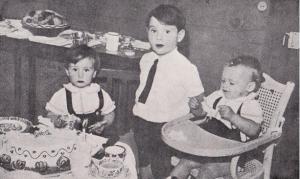  Mawlana Shah Karim al-Hussaini marking his second birthday with Prince Sadruddin and Prince Amyn on December 13, 1938. Please click for poem by Noorani Datoo.