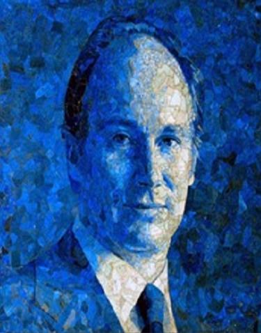 A mosaic of His Highness Prince Karim Aga Khan, 49th Imam of Shia Imami Ismaili Muslims, by the late Pakistani artist Gulgee