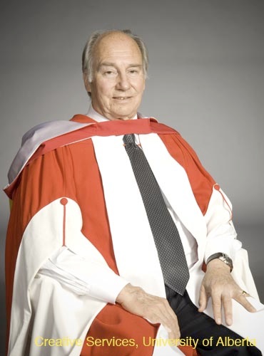 Aga Khan IV, 49th Ismaili Imam, at the University of Alberta, in 2009