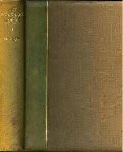 Cover of a limited edition book titled 'The Aga Khan's Horses' by R. C. Lyle, featuring olive green half calf binding and brown cloth boards.