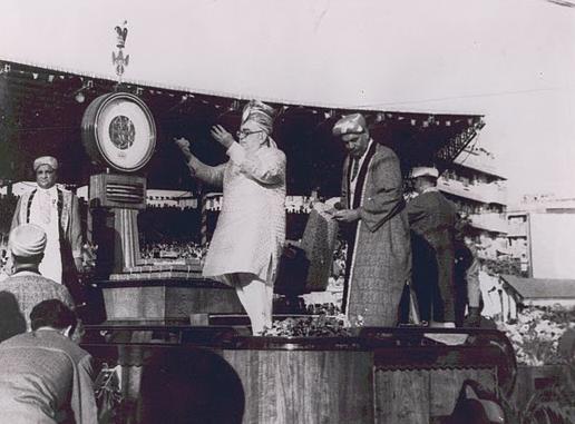 Aga Khan III at the Diamond Jubilee Celebrations in Mumbai