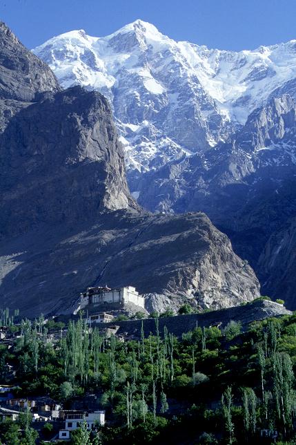 Baltit Fort amidst the towering peaks