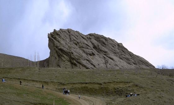 The Castle of Alamut was built on top of an unassailable granite rock