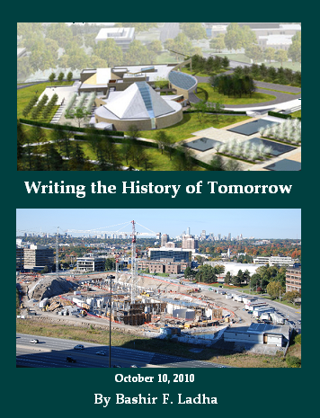History in the making - the daily changing of the landscape. Top: Artists rendition of the completed project. Bottom: The site as of October, 10, 2010. Photo: Jim Bowie, Toronto. Copyright