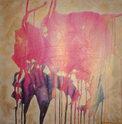 "Masai" by Rubina Rajan. Acrylic on canvas, 24 x 24