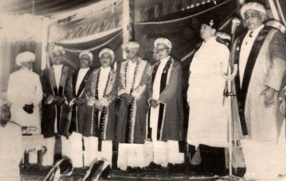 Prince Aly Khan with Ismaili leaders