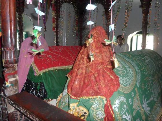 Inside the mausoleum of Pir Hasan Kabirdin