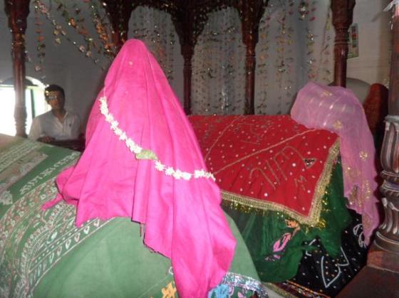Inside the mausoleum of Pir Hasan Kabirdin