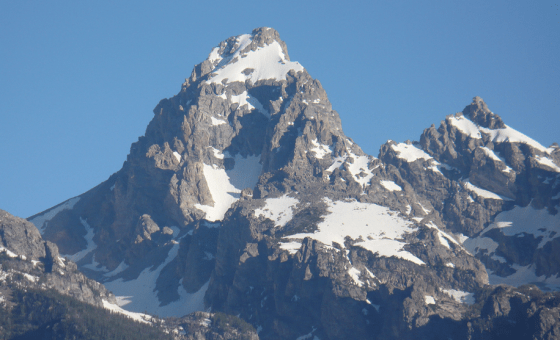 The Grand Teton Peak, 13,747 feet.
