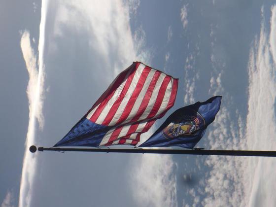 USA and Utah Flags