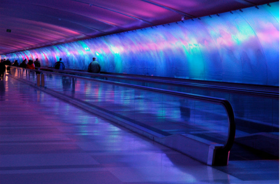 Light Tunnel at Detroit Tunnel