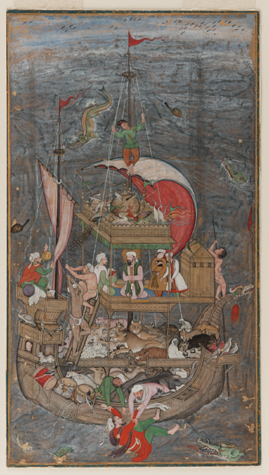 A Mughal miniature of Noah's Ark in the collection of the Freer Gallery of Art, Smithsonian Institution, Washington, D.C. 