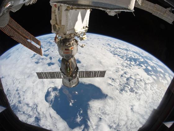 Soyuz over the Galapagos Islands