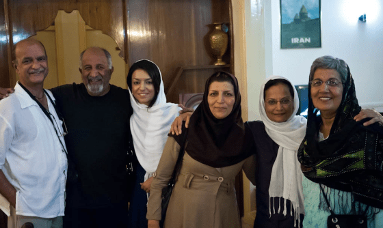 The Harjis with their Teheran Ismaili hosts.