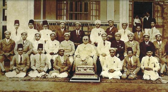 His Highness the Aga Khan in a group photo that includes Pir Sabzali. Please click to enlarge.