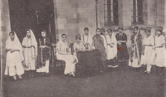 Members of the music class of the Aga Khan Girl's School in Kisumu.