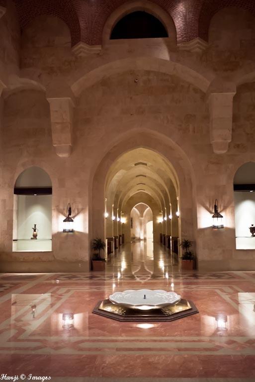 A view of the main entrance hall of the Ismaili Centre, Dubai draws architectural inspiration from the Fatimid mosques in Cairo.