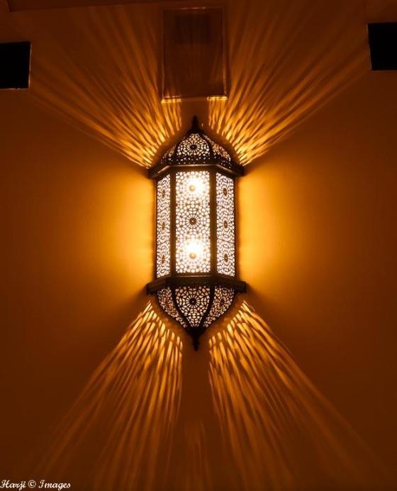 An imposing lamp at the Ismaili Centre, Dubai, a place of enlightenement.