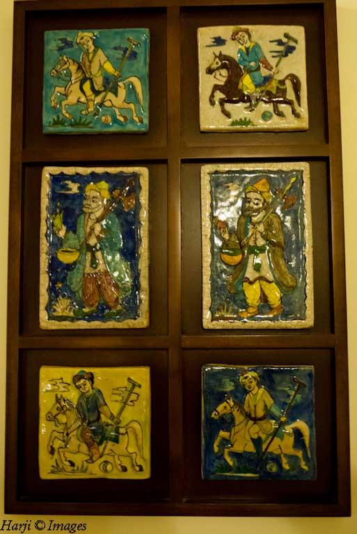 Tile art work at the Ismaili Centre , Dubai