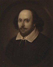 William Shakespeare portrait, engraved by Samuel Cousins1849. Photo: US Libary of Congress.