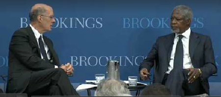 Please click to watch Kofi Annan's presentation at the Brookings Institution.