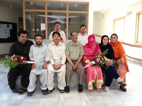 Dr. Badrudin Kurwa with the amazing staff pictured in Shogore, Chitral. Photo: Badrudin Kurwa. Copyright.