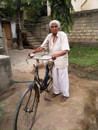 Prized possession - a bicycle on which Gulamhusen takes his produce to the market.