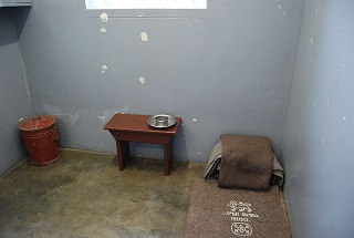 Mandela's cell at Robben Island. Photo: Wikipedia.
