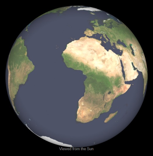 Earth Spherical View 2013-03-21 0012UT. NASA Image. Please click to download Nawruz booklet.