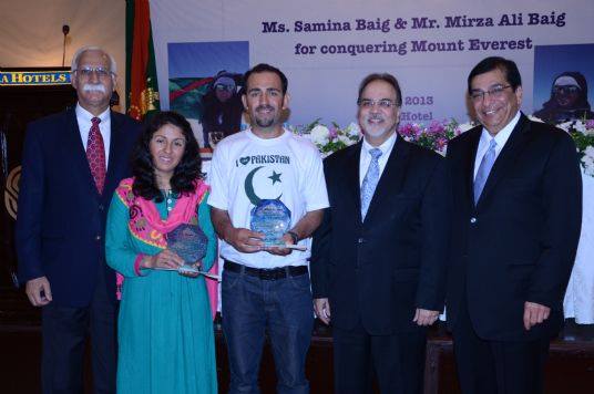 Samina and Mirza Ali recognized by Ismaili leaders in Pakistan.