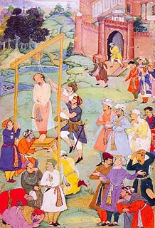 The execution of "Mansur Al-Hallaj" at the behest of the Abbasid Caliph Al-Muqtadir. Image: Wikipedia.