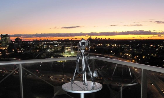 Jim Bowie's camera aimed at the construction site of the Aga Khan Museum, the Ismaili Centre and their Park. Photo: Jim Bowie