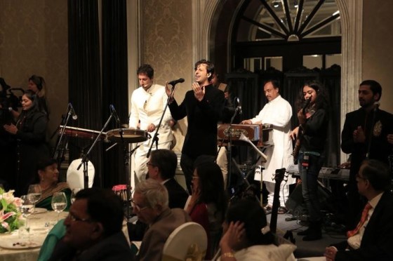 Salim performing in the presence of Mawlana Hazar Imam in 2013. Photo: The Ismaili/Nazim Lokhandwala. Copyright.