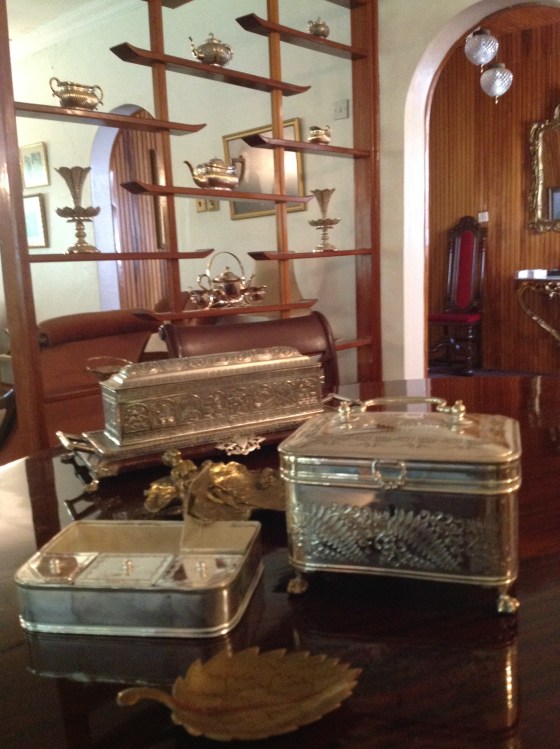 Paandanis from the collection of the Tayab Jeevanjee family. They date back to the time when making paan at home was an event after dinner, which was presided over by the man of the house. Photo: Tayab Jeevanjee family.