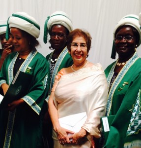 Shariffa Keshavjee with Graduates in Nairobi. Photo: Shariffa Keshavjee
