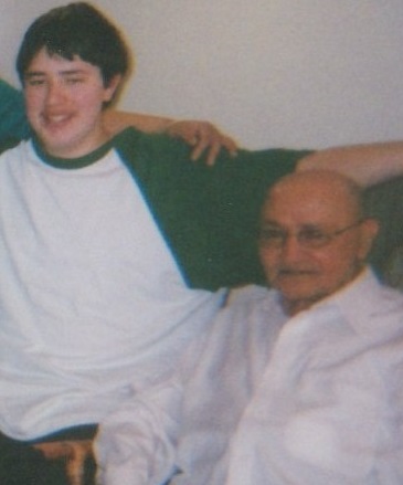 Mohammed Ibrahim Ali enjoying a fine moment with his grandson Shezad. Photo: Enoo archives.