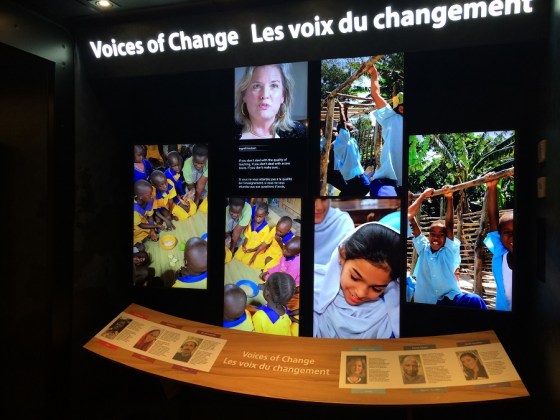 Inside the bus, an exhibit. Photo: Malik Merchant/Malik