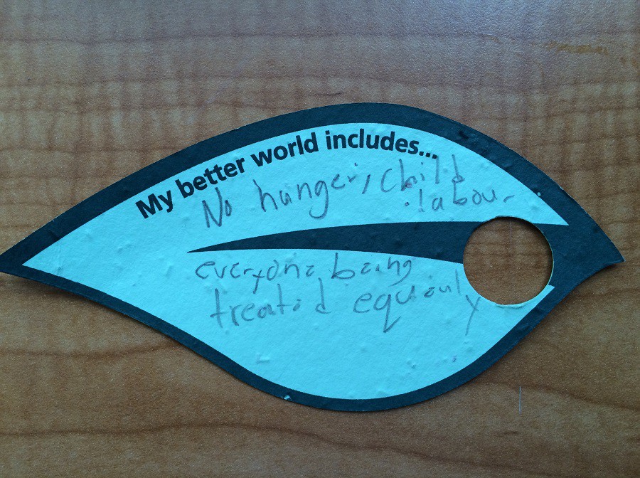 A young child's aspirations and hopes for a better world: 