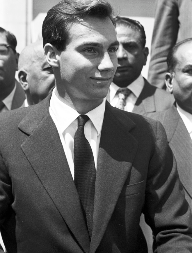 A portrait of Prince Karim Aga Khan IV during his enthronement in Geneva, Switzerland after his grandfather, His Highness the Aga Khan III, passed away on July 11, 1957. Photo by Philippe Le Tellier/Paris Match via Getty Images.