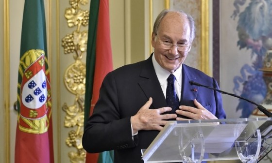 Mawlana Hazar Imam thanking the government for inviting the Ismaili Imamat to establish its permanent Seat in Portugal. TheIsmaili/Gary Otte
