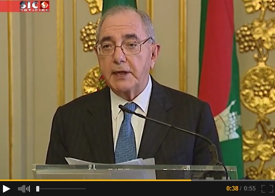 Portugal's Minister of Foreign Affairs speaking at the signing of the Agreement establishing the Seat of the Ismaili Imamat in Portugal. Please click on image to view a video clip of the remarks.